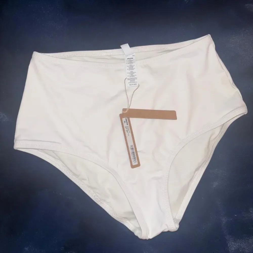 Skims white high waisted bikini bottoms